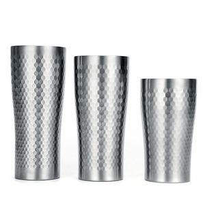 Japanese Style Hammered Insulated Cup 304 Stainless Steel <b>Double</b> <b>Wall</b> Vacuum Mug 350ml Portable Coffee Beer Tumbler - Product Image 6