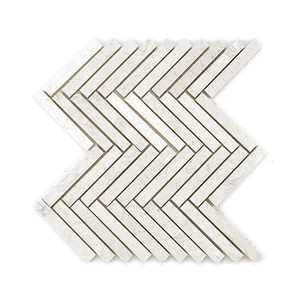 Mosaico de Piedra Natural Bone Arrows 30x30 cm 10 mm Acabado Mate Bordes Irregulares - Product Image 4
