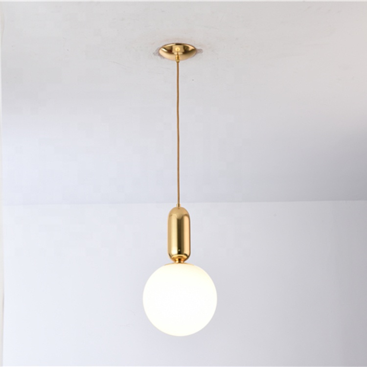 hanging lamp pendant nordic modern style e27 clear glass small brass