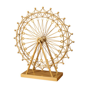 Ornement de grande roue Mystique Arts en métal, décoration de bureau rotative, décoration moderne pour la maison - Product Image 1