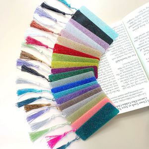 23 Marcadores de Libros Rectangulares Transparentes de Plástico Acrílico con Borlas Coloridas, Transparentes, al por Mayor, para Manualidades, Regalos - Product Image 2