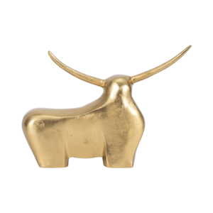 Statuetta di Standing Bull, scultura moderna in metallo per decorazioni per la casa, soggiorno, mensola, ufficio, tavolino da caffè. - Product Image 4