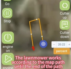 Trung Quốc-thực hiện xi lanh đơn DIY lớp 550 mét vườn GPS navigation Máy cắt Zero lần lượt 48V điện áp điện Khởi động từ xa theo dõi GPS - Product Image 6