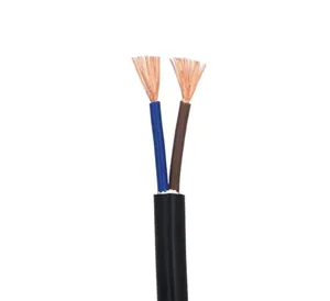 สายไฟฟ้า H03VH-Y H03VH-H 300/300โวลต์<span class=keywords><strong>2</strong></span>แกนสายไฟฟ้าทองแดงแบนมีฉนวนพีวีซีสำหรับไฟในบ้านผ่านการรับรอง CCC rovde - Product Image 2