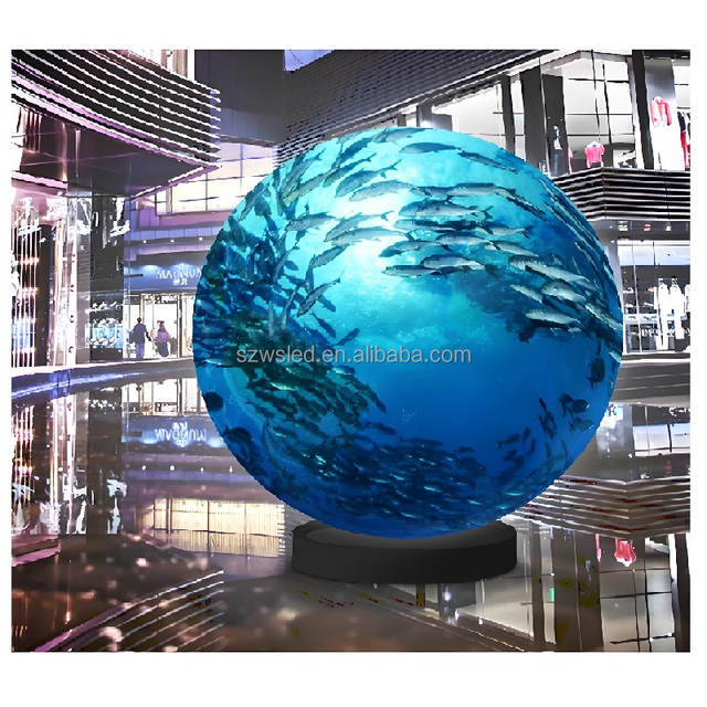 Full Color 360 Degree Creative Shape Ball Flexible Spherical Video LED Sphere Display Screen P1.53 Pixel Pitch 600cd/