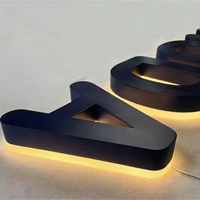 DakeSign Factory Wholesale Custom Halo Backlit LED 3D Channel Letter Metal Sign Commercial Building Advertising Lighting