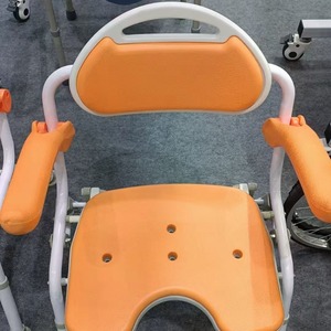 Silla de Ducha Plegable Philharmonic 545x545x778mm Naranja de Plástico para Seguridad en el Baño de Personas Mayores - Product Image 2