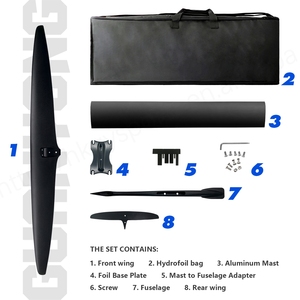 ART PRO 1401 Hydrofoil para ciclistas pesados Ala de lámina delantera de alta elevación para deslizamiento largo estable para surf en el océano propenso a favor del viento - Product Image 3