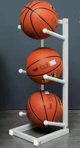 Rm bóng rổ giá miễn phí đứng tùy biến bóng lưu trữ chủ cho cửa hàng bán lẻ nhà để xe Câu lạc bộ, kệ trưng bày kim loại cho quả bóng - Product Image 3