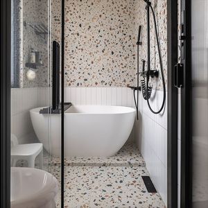 Azulejos de Cerámica, Terrazo Nórdico Colorido, Gran Formato, Antideslizantes, Acabado Mate, 600x1200, para Sala de Estar - Product Image 3