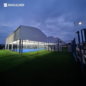 Tentes de sport à structure en aluminium, toit en PVC imperméable pour terrains de tennis et de padel, tentes de padel personnalisées en forme d'arche - Product Image 3