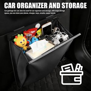 Bote de Basura Magnético Plegable Multifuncional para Auto, Organizador Colgante, Impermeable y a Prueba de Fugas, Bolsas de Basura para Auto - Product Image 2