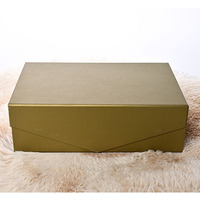 Boîte cadeau magnétique de luxe personnalisée, recyclable, en carton rigide mat de qualité supérieure, pliable, avec nœud et pelliculage UV brillant