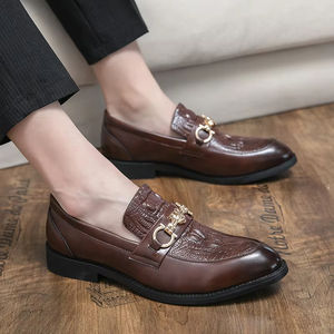 2026 Newly Launched Trendy Men's Genuine Leather Closed Toe Waterproof Casual <b>Shoes</b> Original Brand Men's Casual Leather <b>Shoes</b> - Product Image 2