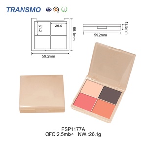 Vente flash - Emballages cosmétiques vides recyclables et respectueux de l'environnement en PET pour parfum, fard à paupières, fard à paupières 4 couleurs - Product Image 2