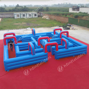 Labyrinthe gonflable d'enfants pour la lutte de pistolet à eau, labyrinthe gonflable vente commerciale labyrinthe gonflable extérieur bon marché pour des jeux d'étiquette de l'eau - Product Image 2