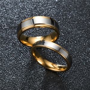 Factory Wholesale <b>Couple</b> <b>Ring</b> Set Engagement Stainless Steel Wedding <b>Ring</b> 18K Gold <b>Couple</b> <b>Ring</b> for Boys Girl - Product Image 6