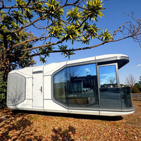 Matériau en acier de luxe capsule spatiale petite maison intelligente capsule conteneur étanche préfabriqué espace maison pour capsule hôtel