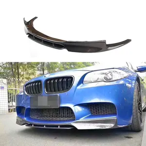 用于BMW F10 M5碳纤维前唇汽车车身套件的顶级销售真正的碳纤维前保险杠唇