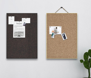 12X16 pouces cadre mince panneau de liège/babillard/panneau de décoration murale avec cadre <span class=keywords><strong>en</strong></span> aluminium doré - Product Image 2