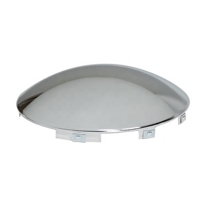 Ninetin trupro 8-ks \ "فولاذ Hubcap Center أمامي كروم x \" شفاه 6 فتحات على شكل قبة نمط دفع لأغطية عجلات الشاحنات شبه - Product Image 3