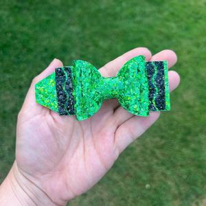 Noeuds de cheveux pour filles en tissu fait main avec des paillettes, pinces brillantes et mignonnes, barrettes de fête, accessoires de coiffure, pince à cheveux - Product Image 5