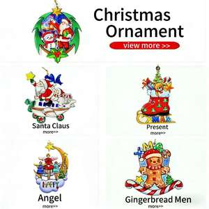 Nouveauté : Ornement de Noël en forme d'étoile festive, design éclatant, décoration en résine pour la maison et les fêtes de Noël - Product Image 2