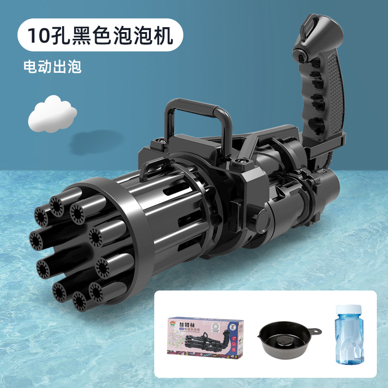 Pistola Gatling negra de 10 orificios