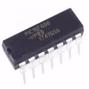 ชิ้นส่วนอิเล็กทรอนิกส์ ไมโครคอนโทรลเลอร์ 8 บิต 20MHz 7KB FLASH 14-PDIP PIC  ไอซี PIC16F PIC16F688-I/p - Product Image 1
