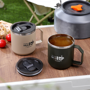 Taza duradera para exteriores, taza de acero inoxidable que retiene el calor, taza suave para bebidas calientes - Product Image 4