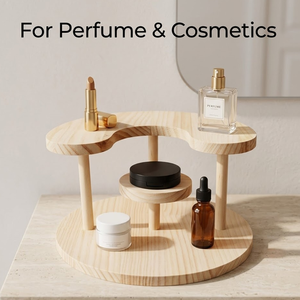 Exhibidor de Perfumes de Madera Personalizado, Organizador de Cosméticos para Mostrador, Estante para Productos de Cuidado de la Piel y Maquillaje para Tiendas Minoristas - Product Image 1