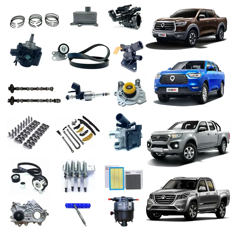 Wholesale high-quality original engine parts for Great Wall pickup GWM POER WINGLE 5 6 7 diesel and gasoline engines.