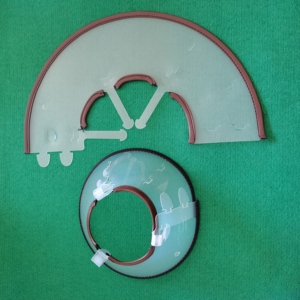 Cone macio ajustável e leve de plástico, cone de cachorro para animais de estimação após a cirurgia - Product Image 1