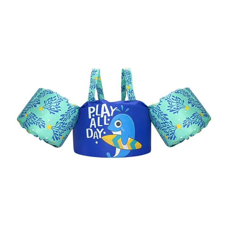 Colete flutuador com desenhos para nadar, colete de neoprene com design personalizado de desenhos animados para crianças