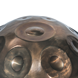 Tom etéreo, longa sustentação, ricos Overtones, Ash material de aço, Bronze Golden Mirror-16 Notas Handpan - Product Image 6