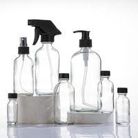 Bouteilles en verre ambré de Boston de 15 ml, 30 ml, 60 ml, 120 ml, 240 ml, 480 ml, 1/2 oz, 1 oz, 2 oz, 4 oz, 8 oz, 16 oz avec bouchons à lignes coniques noires