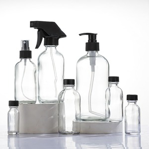 15ml 30ml 60ml 120ml 240ml 480ml 1/2oz 1oz 2oz 4oz 8oz 16oz hổ phách Boston chai thủy tinh với hình nón màu đen dòng mũ - Product Image 4