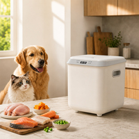 Machine à nourriture pour animaux de compagnie intelligente OEM 2,5 L, cuiseur automatique pour animaux de compagnie, nettoyage automatique, faible bruit, machine à recettes pour animaux de compagnie