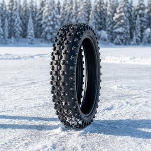 Neumático de Invierno <span class=keywords><strong>con</strong></span> <span class=keywords><strong>Clavos</strong></span> Antideslizantes 90/90-21 120/90-18 <span class=keywords><strong>para</strong></span> Condiciones Climáticas Frías - Product Image 1