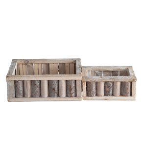 Creatieve Home Decor Bloempot Set Eco Bewustzijn Schors en Stok Duurzame Bloempot Set - Product Image 3