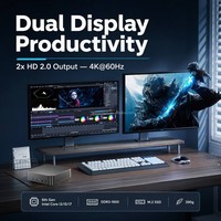 New Cheap U5 Mini PC Intel 6th Gen Core I3/i5/i7 Dual Display 4K Win11 Pro DDR3 M.2 SSD Gigabit LAN USB3.0 Type-C Desktop PC