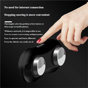 Alat Anti-Dengkur Baru Perangsang Tenggorokan Pulsa Listrik Cerdas Pereda Dengkur Efektif Tidur Bahan ABS Unisex - Product Image 4