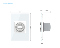 LIVOLO Enceinte Bluetooth murale de luxe, norme américaine |   Performances sonores supérieures |   Panneau audio mural élégant de haute qualité