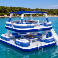 Divano Gonfiabile Doppio Strato in PVC Dspr WF per Piscina, Galleggiante Multiuso per Più Persone, Stile Isola, per Divertimento all'Aperto - Vendita all'Ingrosso