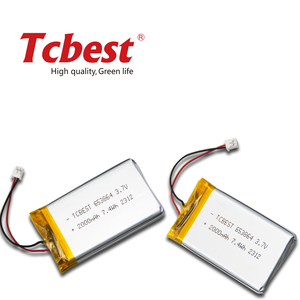 Batterie lithium-ion polymère <span class=keywords><strong>prix</strong></span> usine 653864 2000mAh 3.7V pour produits numériques dispositifs médicaux - Product Image 1