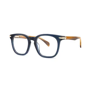 BOMIN yeni Vintage klasik moda optik asetat gözlük gözlük çerçeveleri özel tasarım optik gözlük camı çerçeveleri