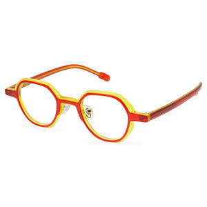 Montura pequeña <span class=keywords><strong>de</strong></span> moda para gafas, placa <span class=keywords><strong>de</strong></span> color polígono con costura neutra plana, tendencia que se puede combinar con <span class=keywords><strong>lentes</strong></span> - Product Image 3