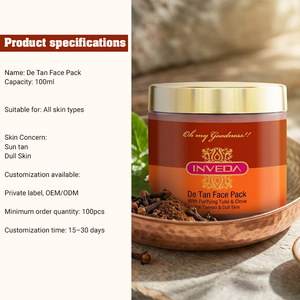 Herbal De-Tan Face Pack for Deep Cleansing, Brightening & Tan Reduction - Product Image 5