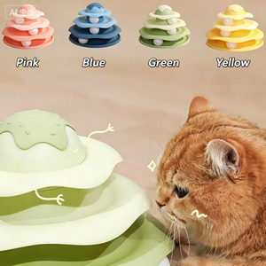 Cute Green Plastic <b>Cat</b> Puzzle Toy With Balls For Easter Boredom Buster Interactive Play For Indoor <b>Cats</b> - Product Image 6