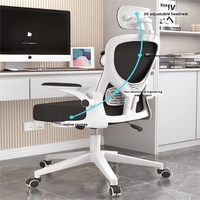 Chaise de bureau exécutive moderne avec appui-tête réglable, chaise de travail pivotante en maille pour personnel, vente directe usine